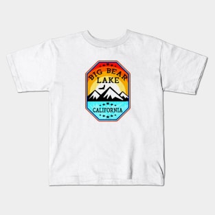 Ski Big Bear Lake California Nevada Skiing Mountain Sunrise Kids T-Shirt